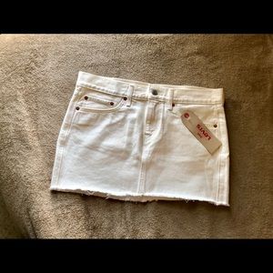 Make Offer! Levi White Jean Skirt